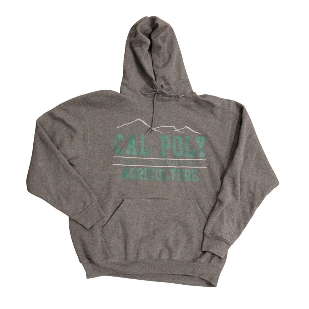 Cal Poly Agriculture Hoodie Mens Large Gray SLO Agriculture Pullover Sweatshirt